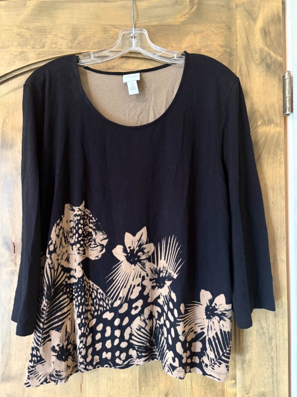 Chicos Weekends Top Size 3 Extra Large-adorable! Pretty for fall! - Picture 3 of 4